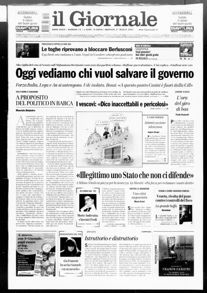 Il giornale : quotidiano del mattino